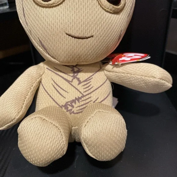 TY‎ Disney Marvel Groot Guardians Of The Galaxy Beanie Baby 7" Tall Plush - Picture 3 of 5